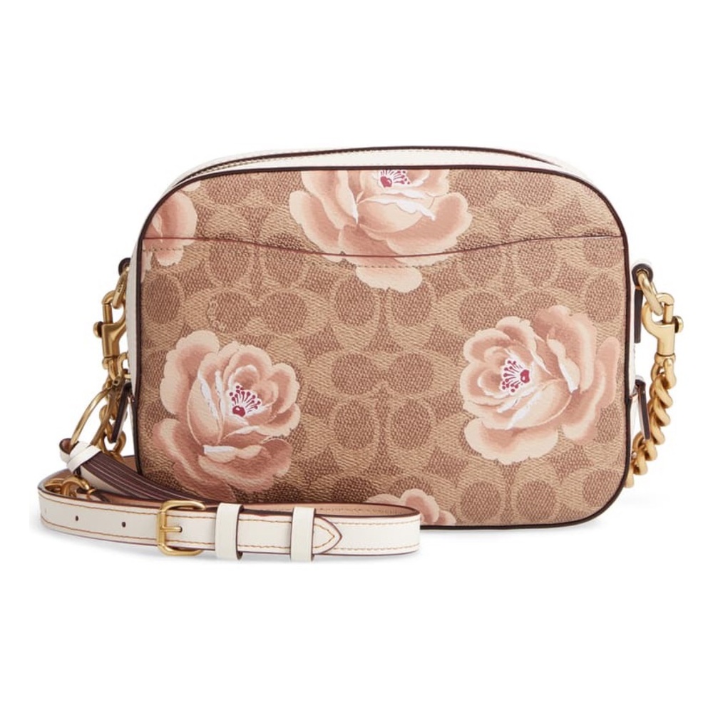 Coach signature camera crossbody with rose design - Picture 2 of 11